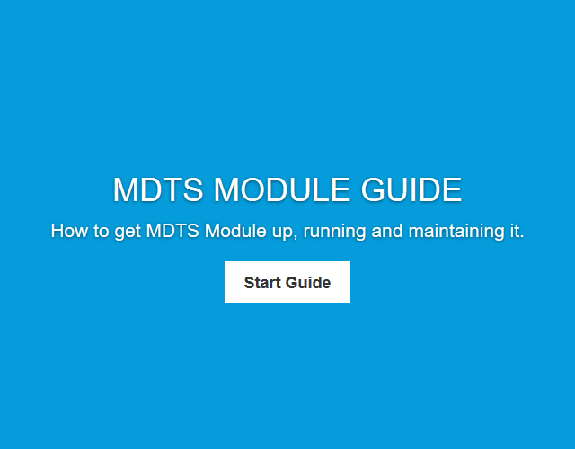 Screenshot of MDTS Guide