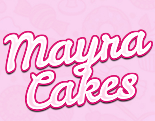 Screenshot of Mayra Cakes webpage